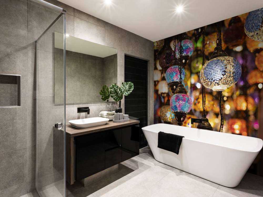 Kleur volle glazen lampen