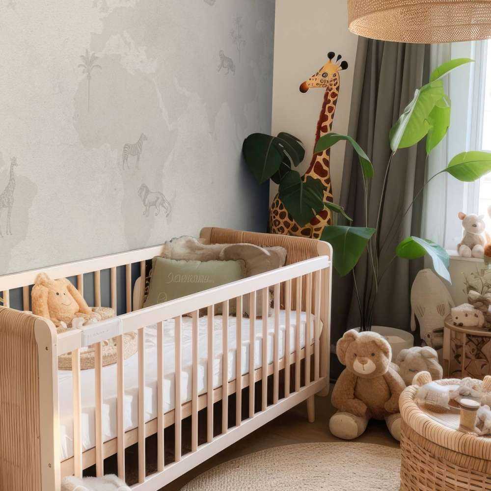 Wereldkaart sketch groen