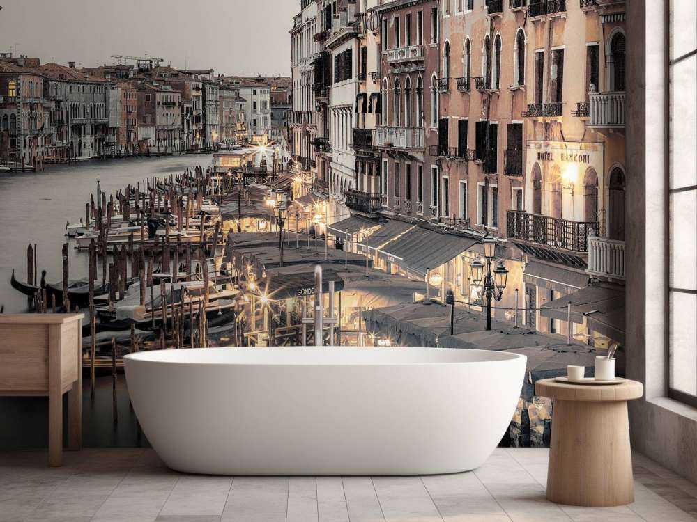 Het grote kanaal bij nacht