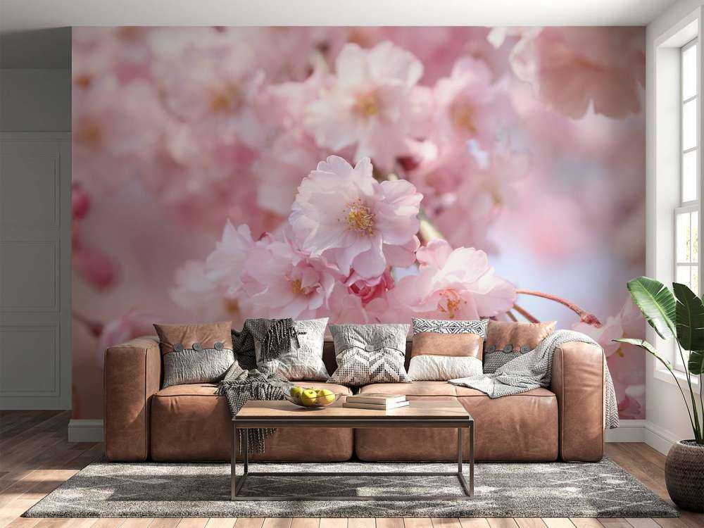 Close-up roze bloesems