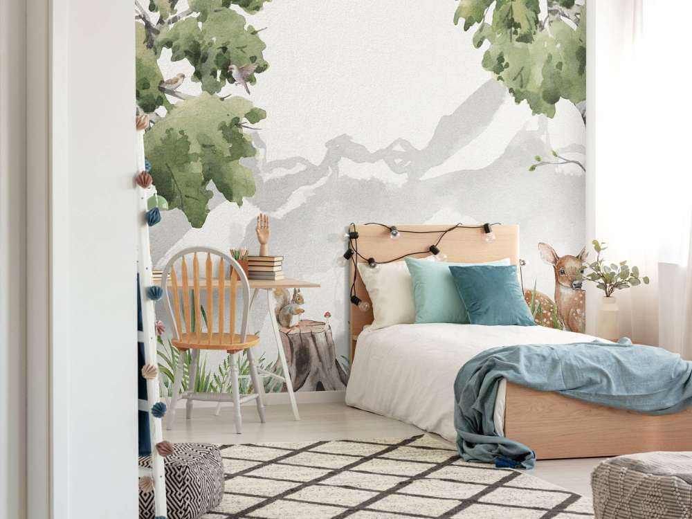 Twee hertjes in het bos