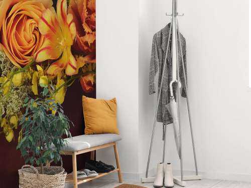 Samengestelde bloemen slinger
