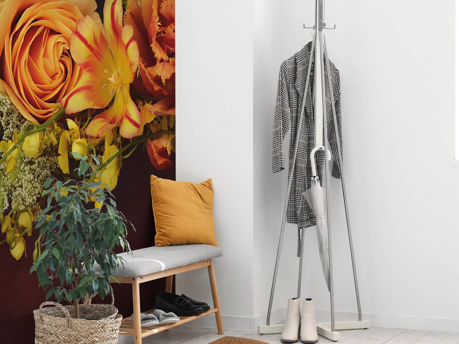 Samengestelde bloemen slinger