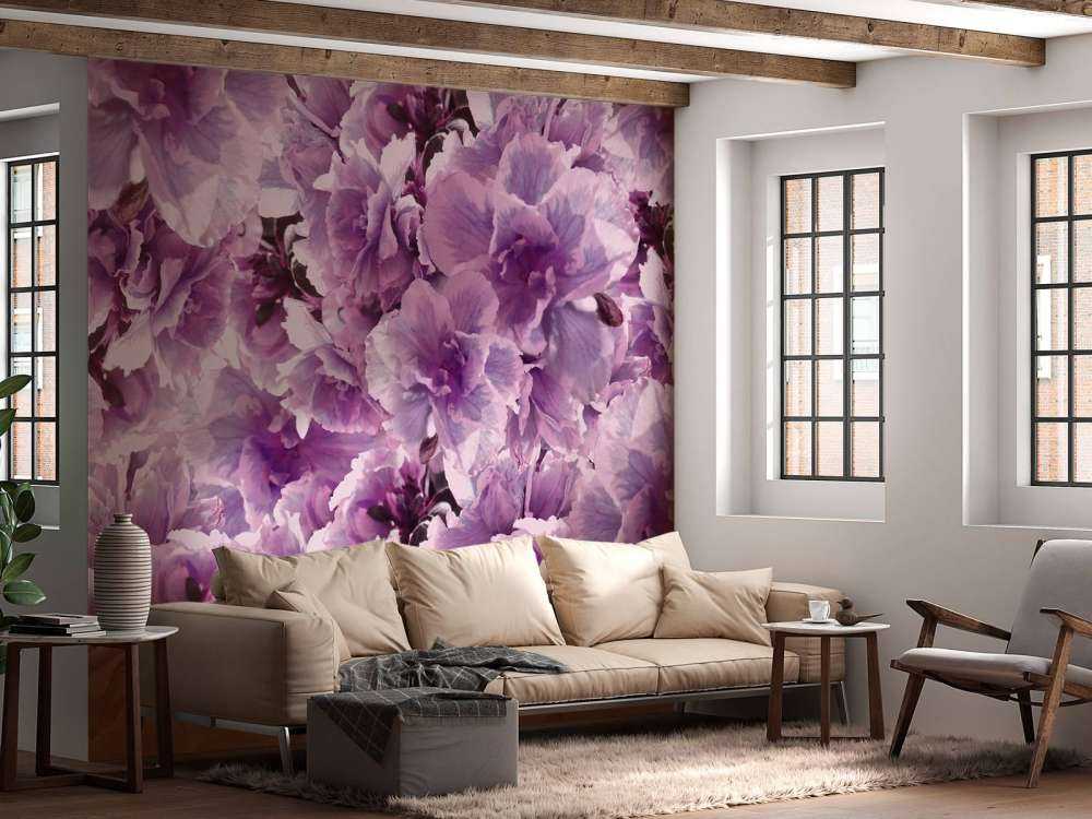 Paars-roze klaprozen design