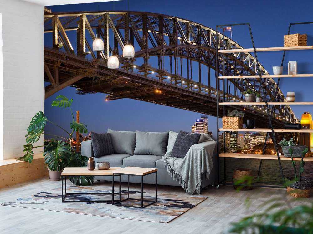 Sydney Harbour Bridge in de avond