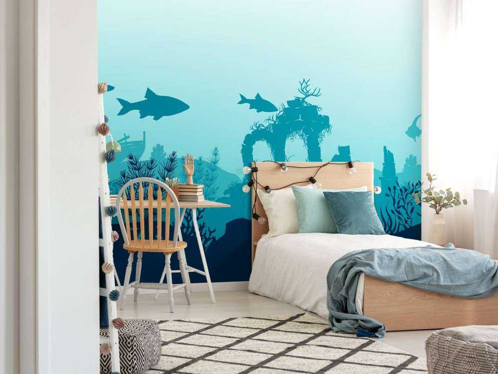 Onderwater silhouetten