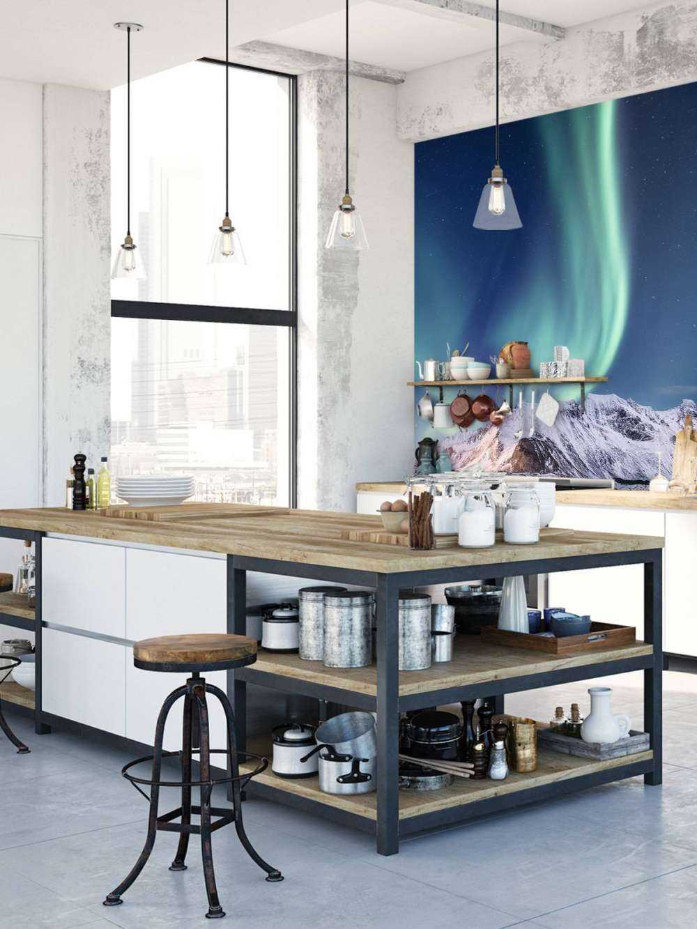 Mint kleurig Noorderlicht in Alaska