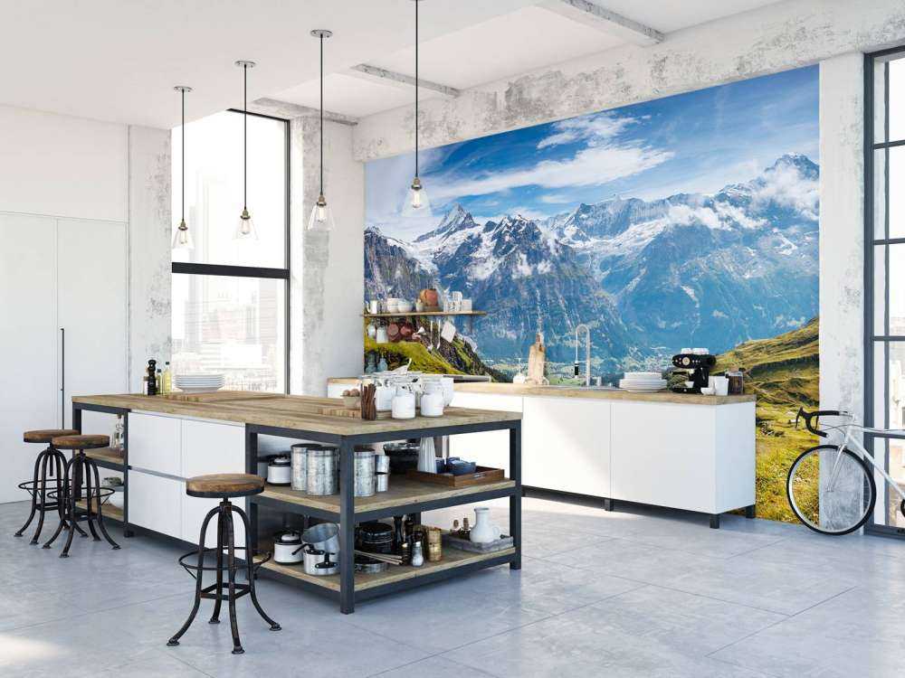 Geweldig uitzicht in de Zwitserse Alpen