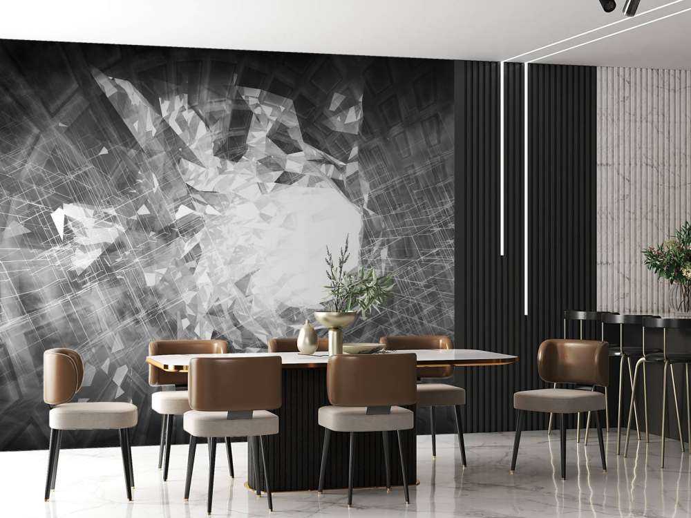 High-tech portaal in zwart-wit