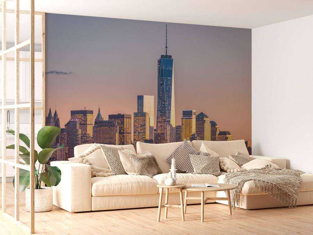 Zonsondergang bij New York