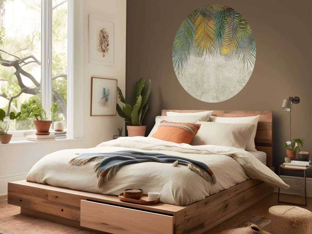 Regenboog palmbladeren