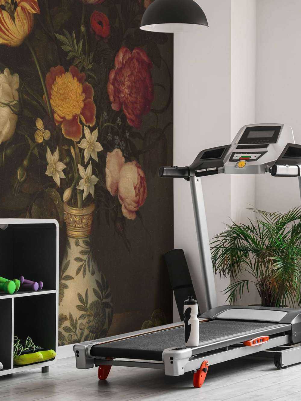 Stilleven met bloemen in een Wan-li vaas