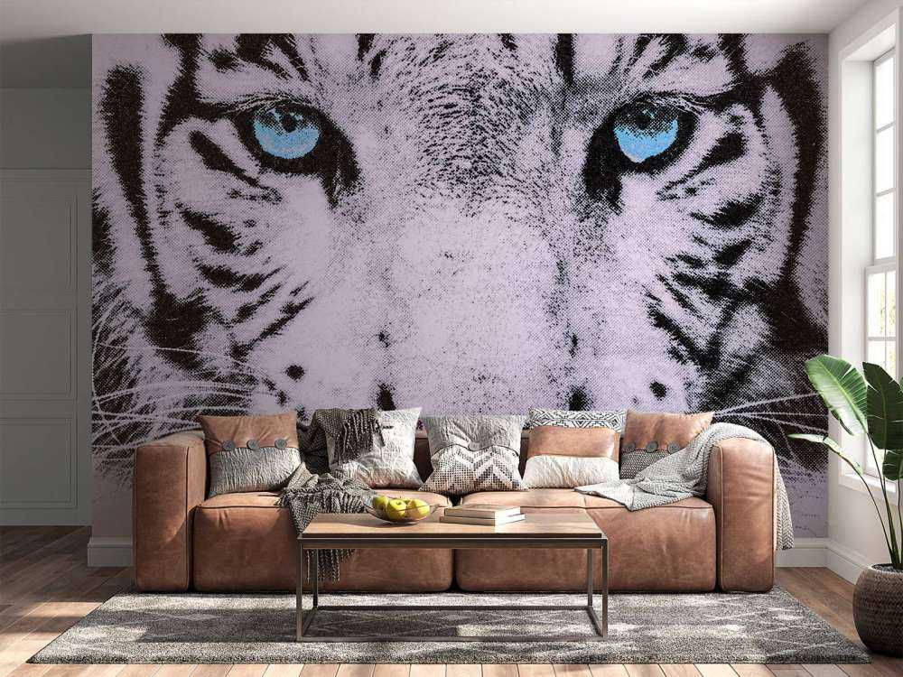 Gezicht van een Witte Tijger