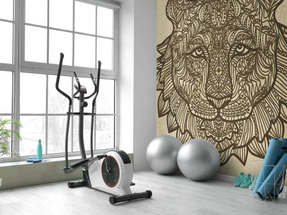 Tijger hoofd met een grunge achtergrond+