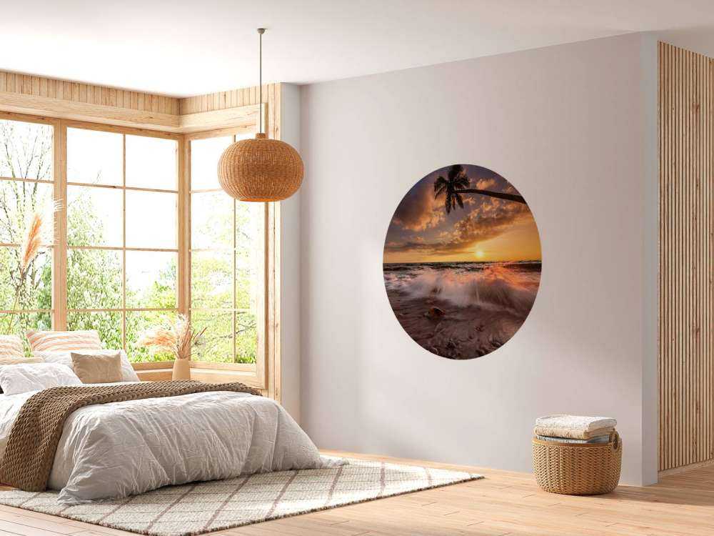 Romantische zonsondergang