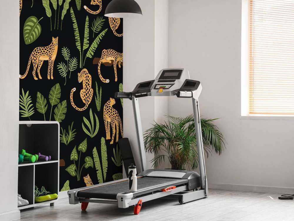 Luipaard patroon op een zwarte achtergrond