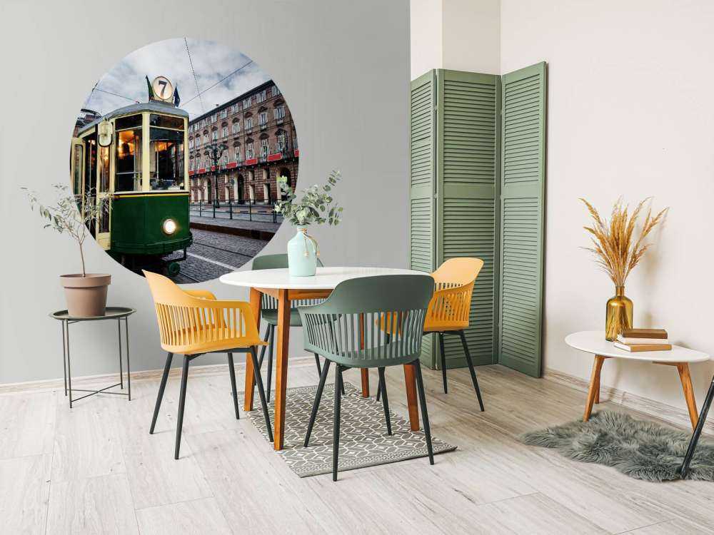 Groene tram in Turijn