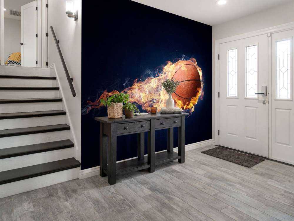 Brandende basketbal