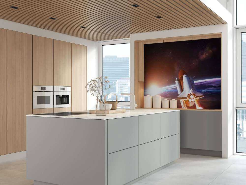 Space Shuttle in de ruimte