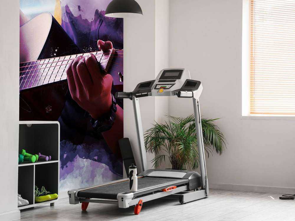 Gitaarspeler waterverf schilderij