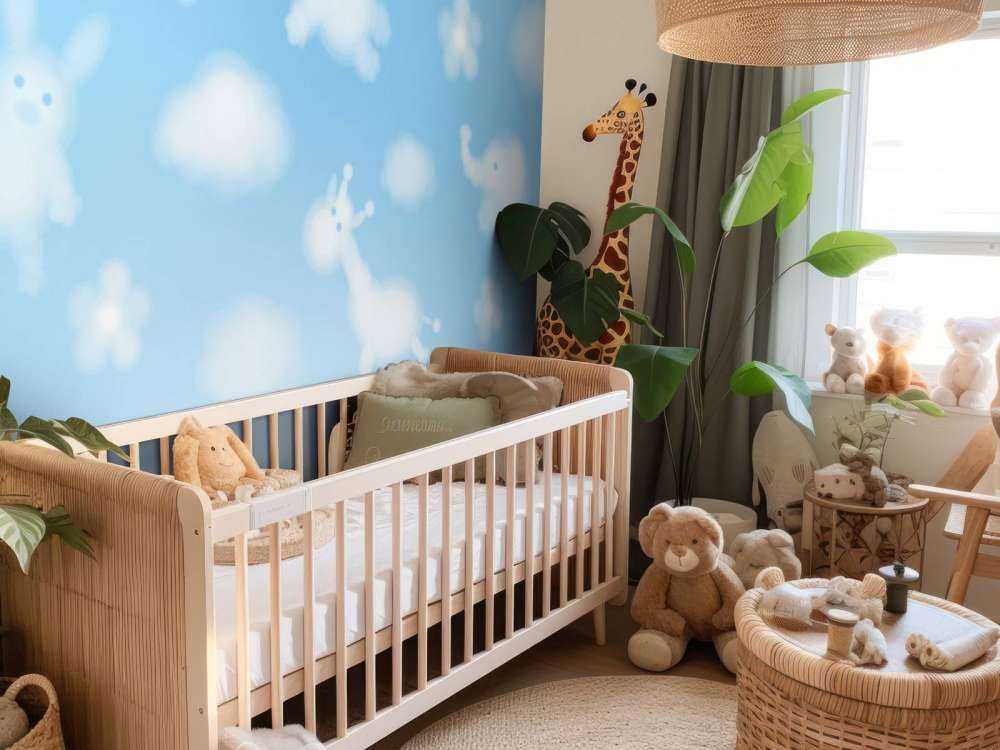 Wolken met kinderfiguurtjes