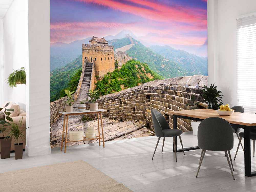 Chinese Muur onder een unieke hemel