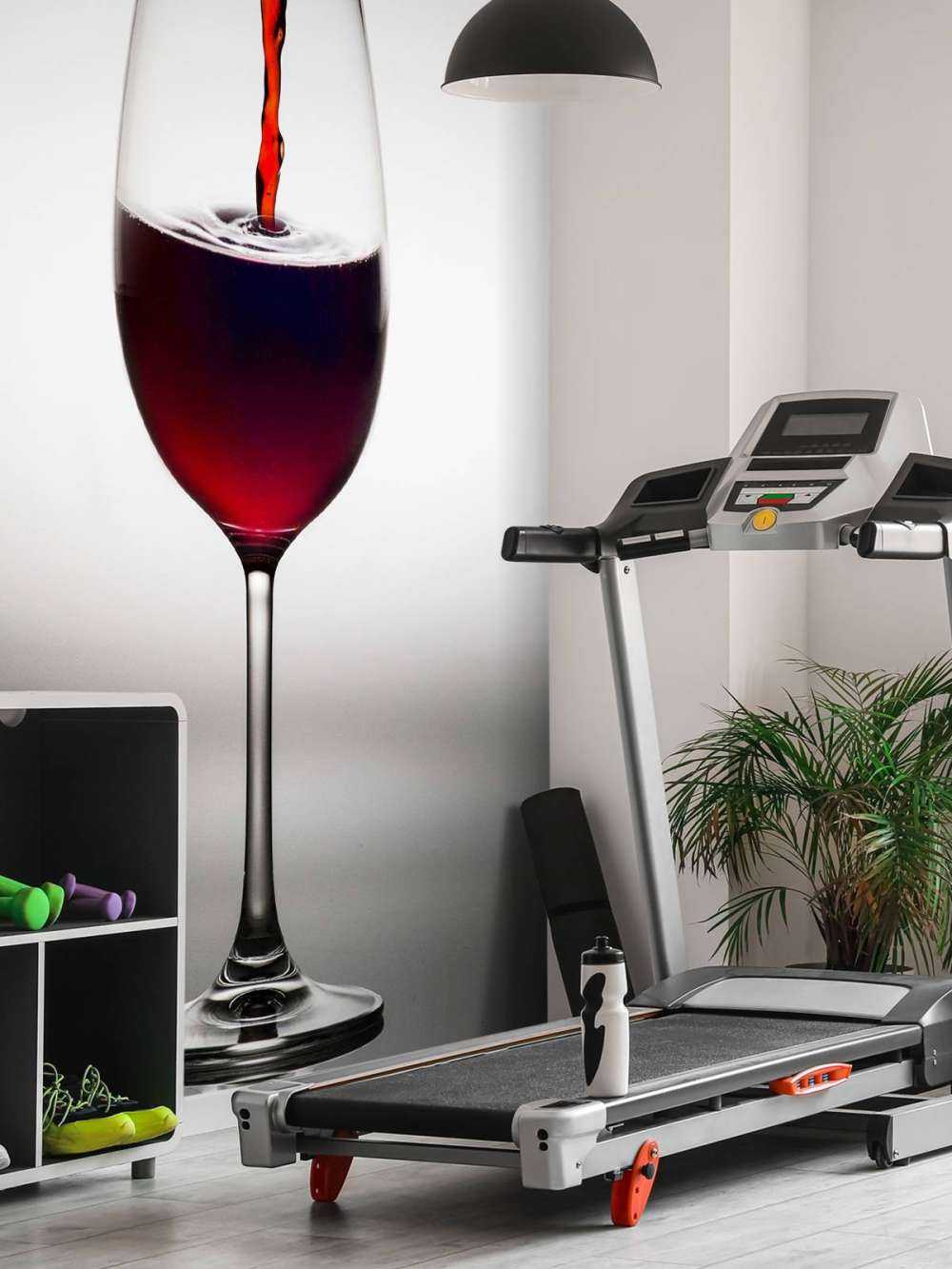 Ingeschonken rode wijn