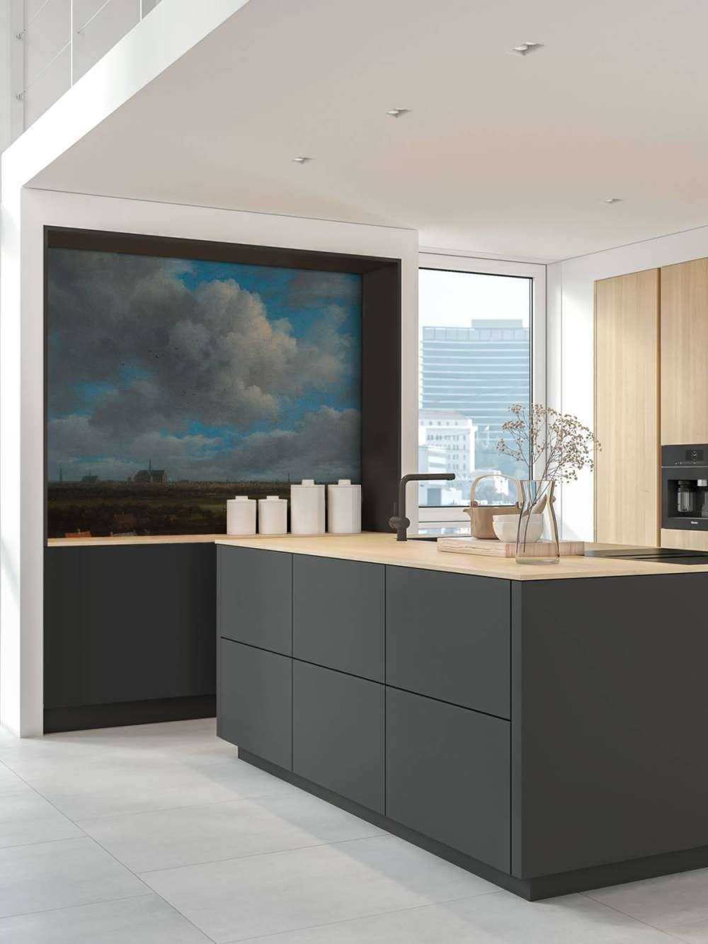 Gezicht op Haarlem uit het noordwesten