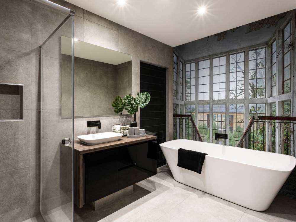 Trap in verlaten gebouw