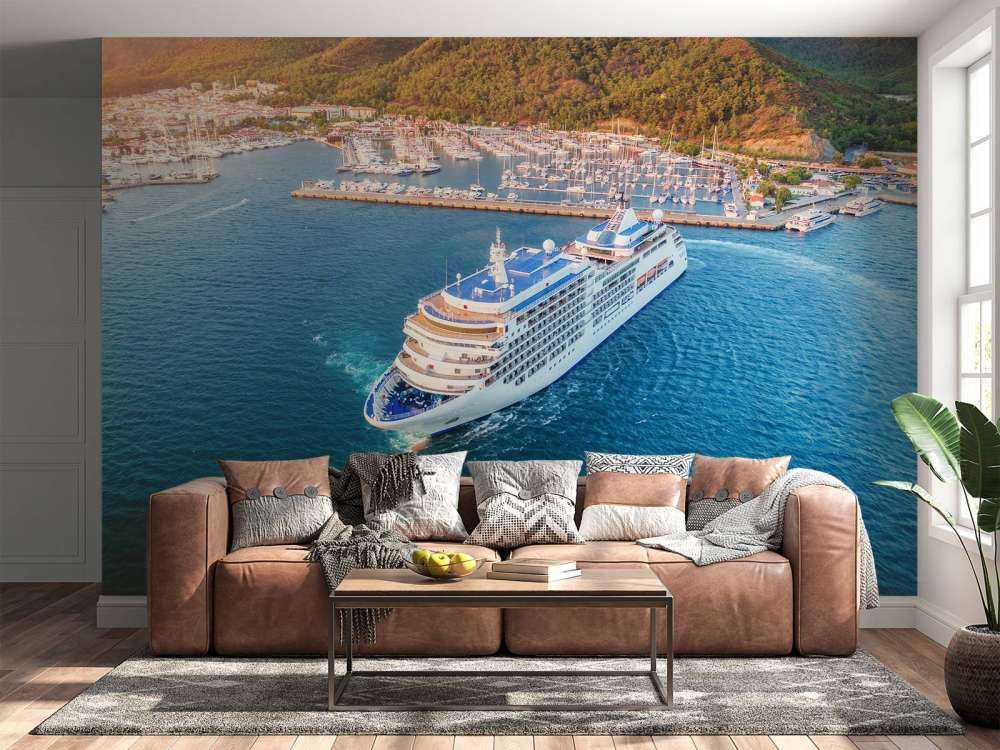 Cruiseschip in de haven