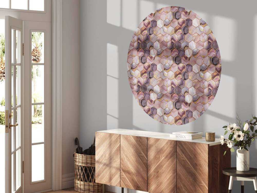 Kleurrijk honingraat