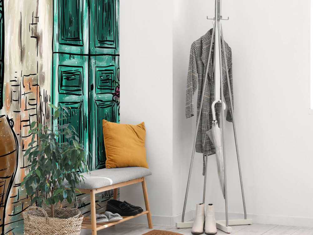 Tekening van een Mediterraans huis