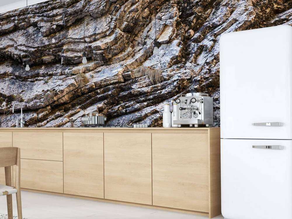 Close-up kalkstenen rots