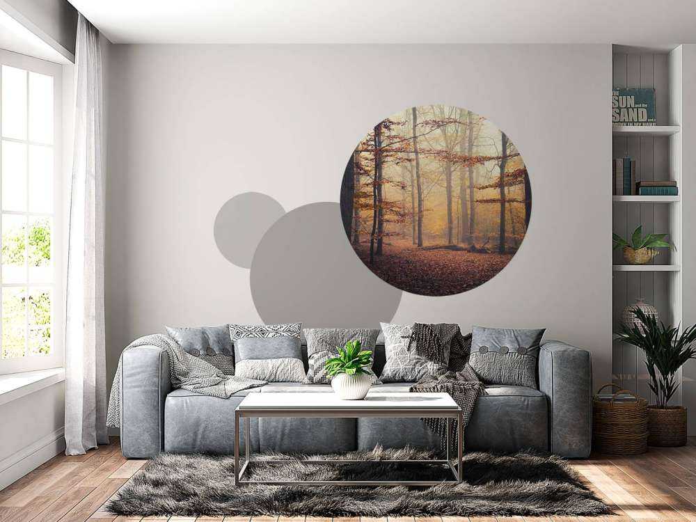 Herfstbos in Gouden Mist