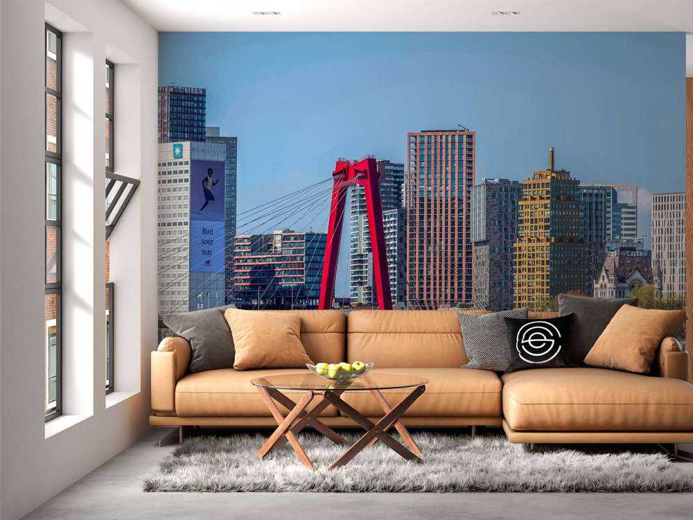 Willemsbrug en Rotterdamse Skyline