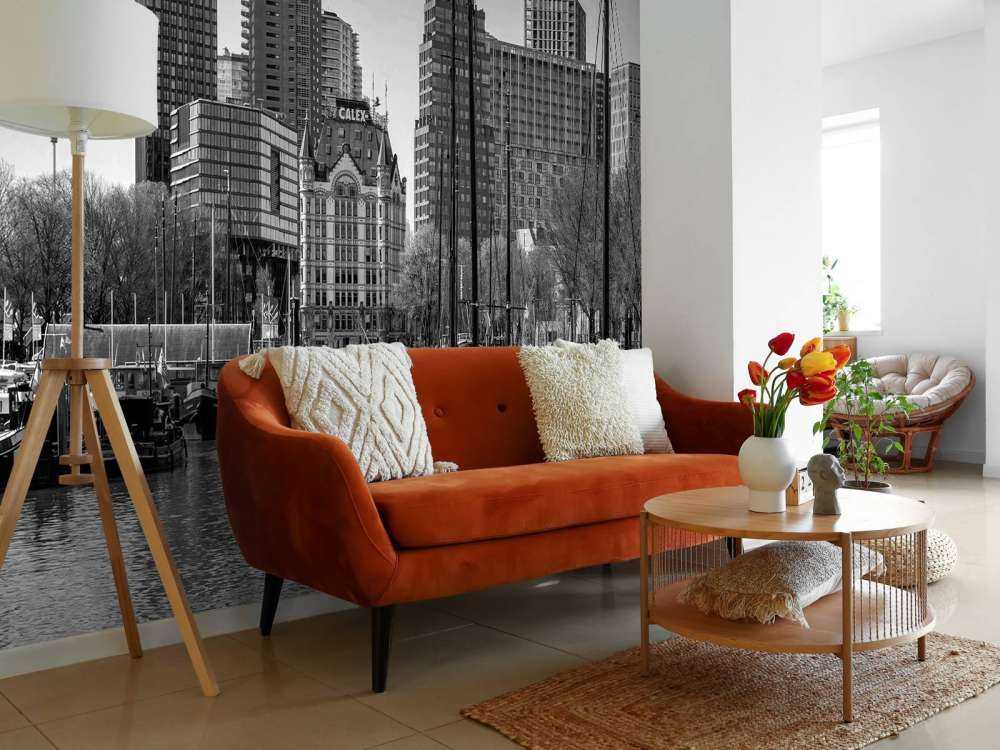 Oude Haven en Witte Huis in Monochroom