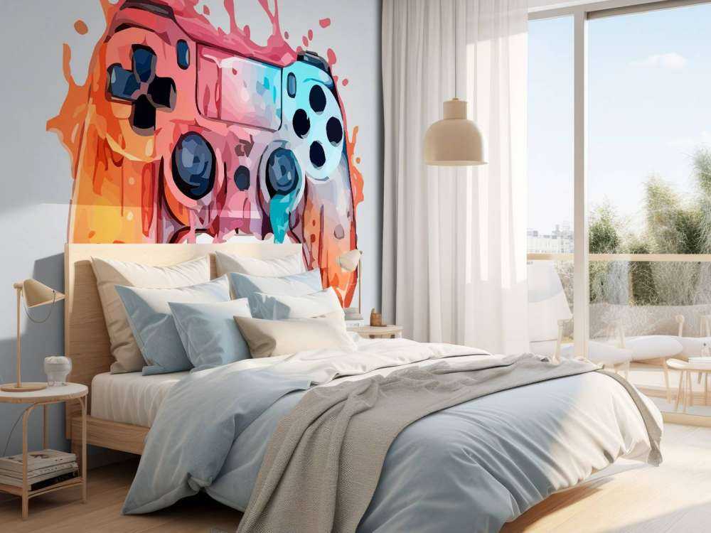 Watercolor Gamer Splash