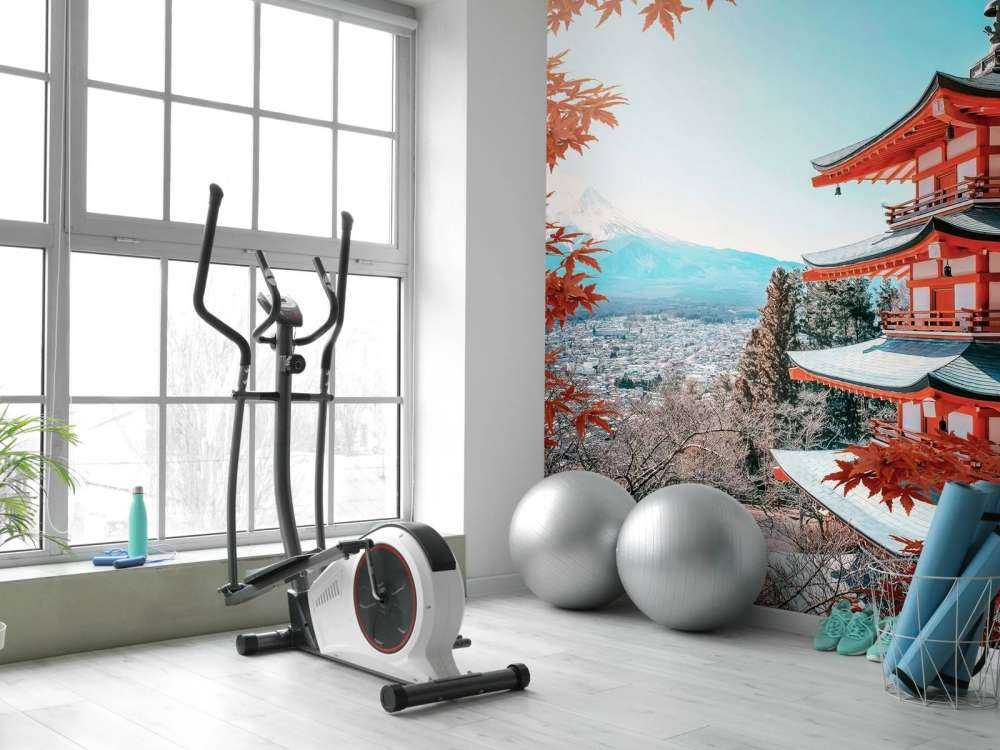 Herfstmoment bij Japanse pagode