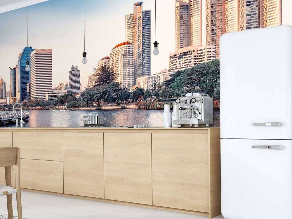 Bloemen aan de stadswaterkant