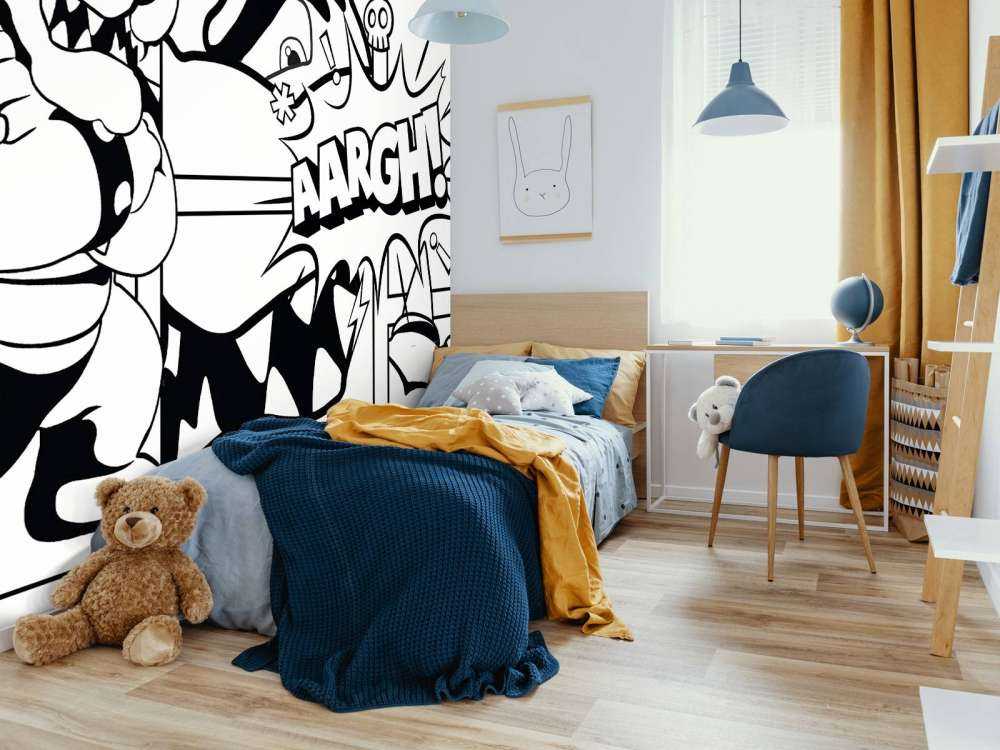 Monsterkracht in stripscènes