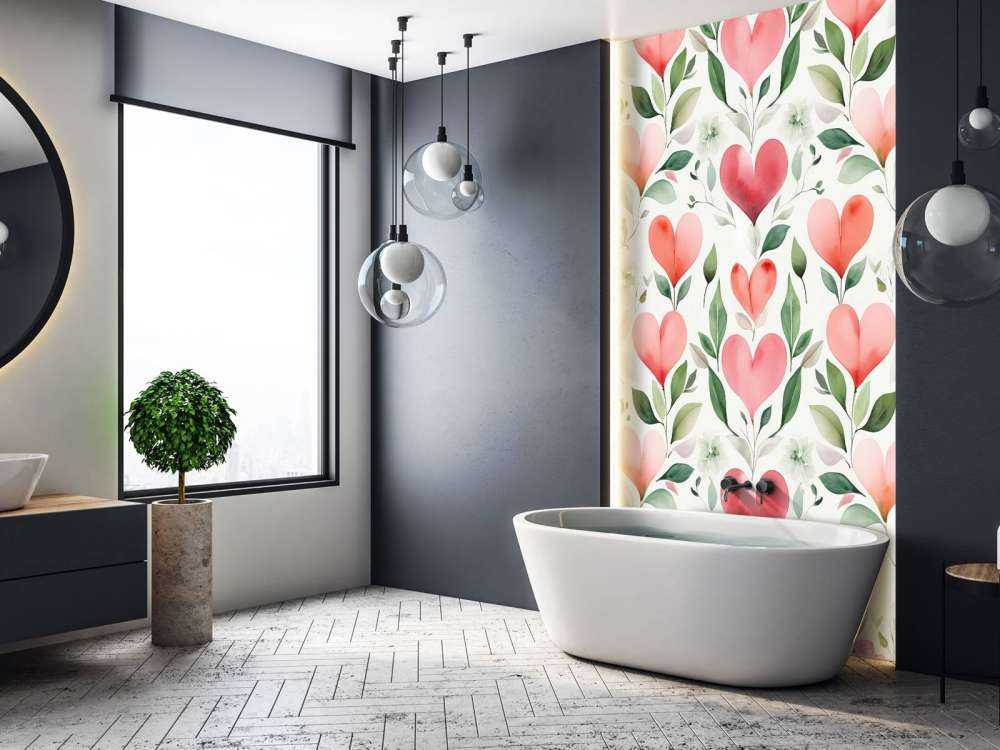Zachte hartjes met botanische takken
