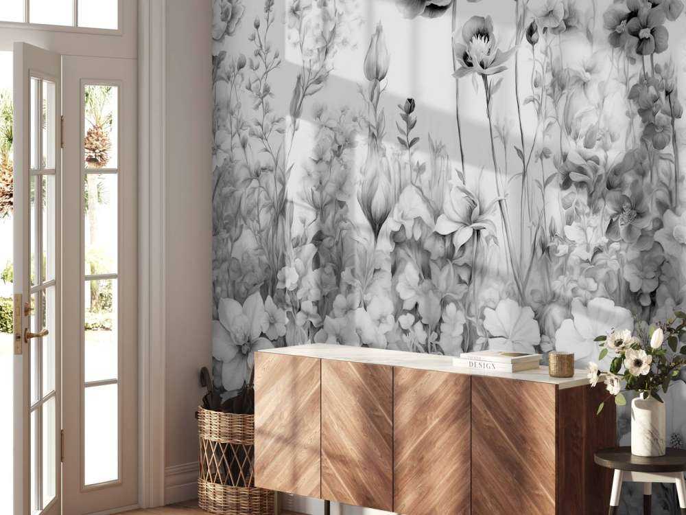 Flowers of my soulSEAMLESS Gray