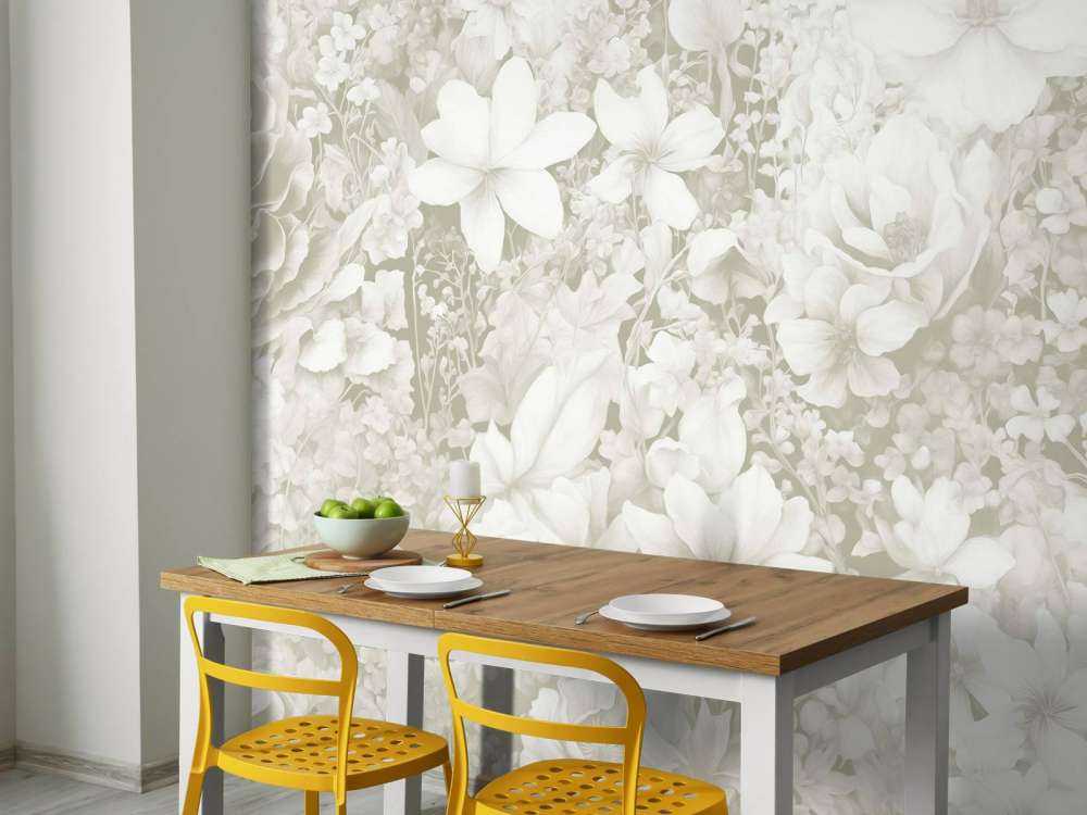 Flower festivalSEAMLESS Light Green