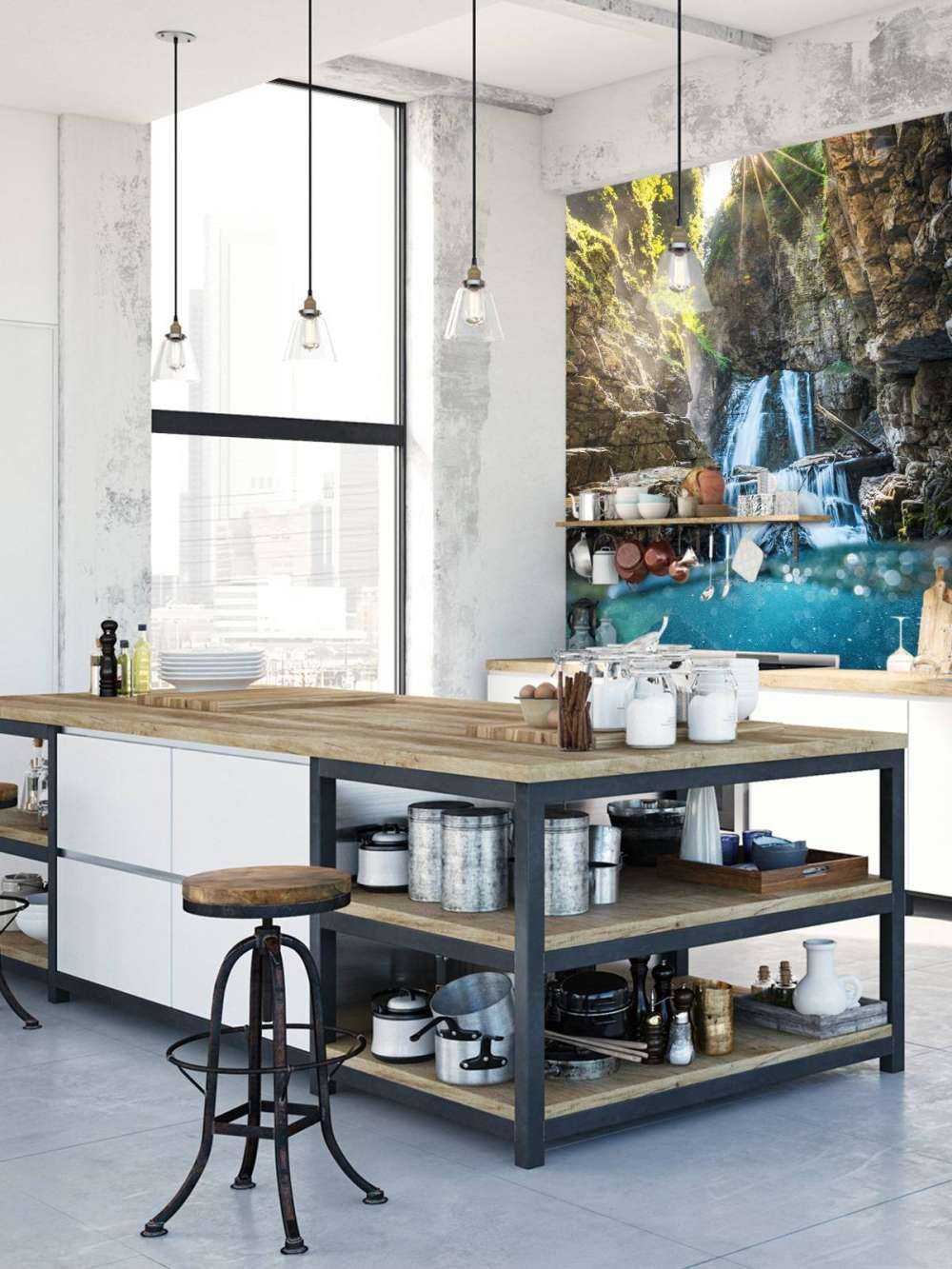 Zonlicht Op Bergwaterval