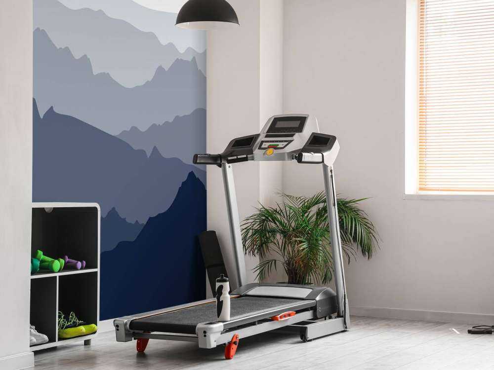 Rustige blauwe berglagen