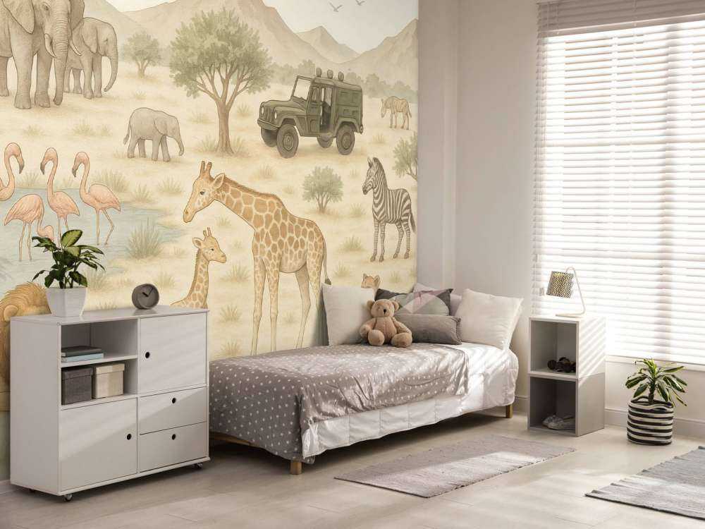 Avontuurlijke safari in de savanne