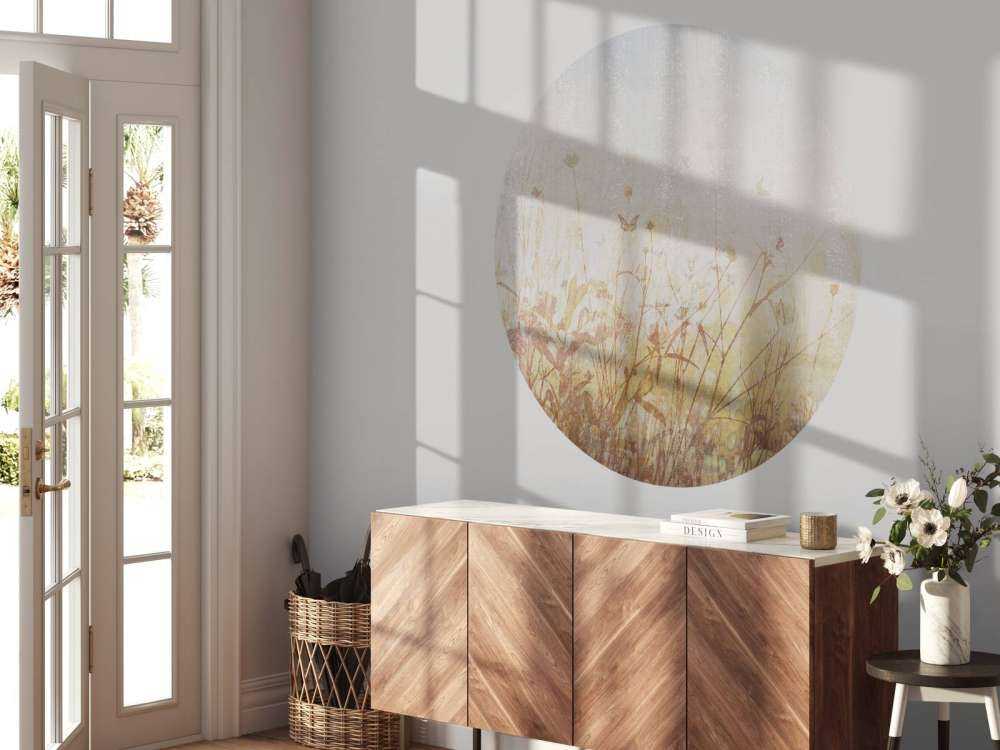 Zomerse weide met vlinders