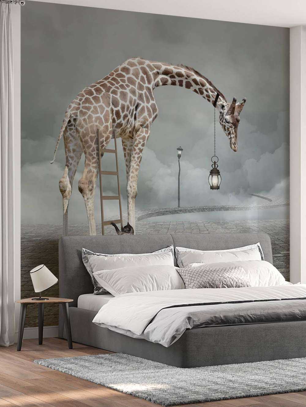 Fantasie landschap met dieren