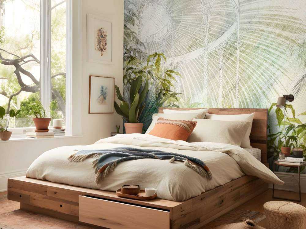 Kas met tropische planten