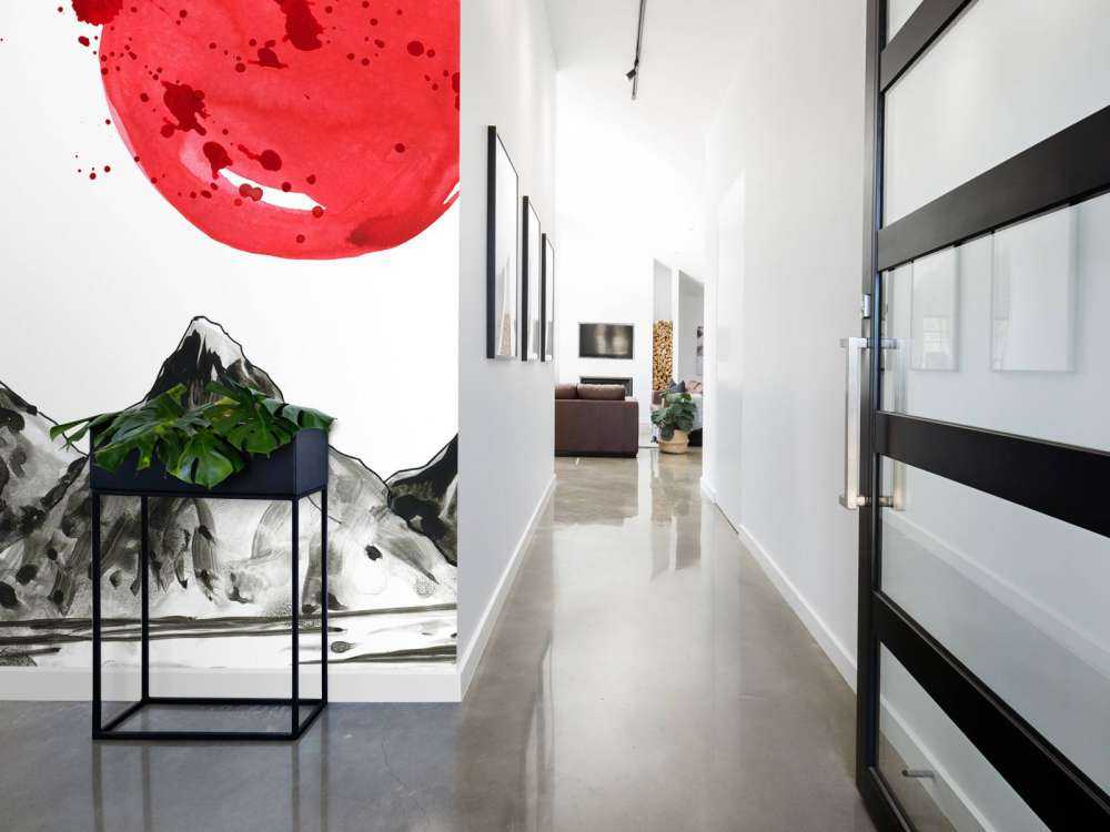 Zwart-wit Oosterse tekening